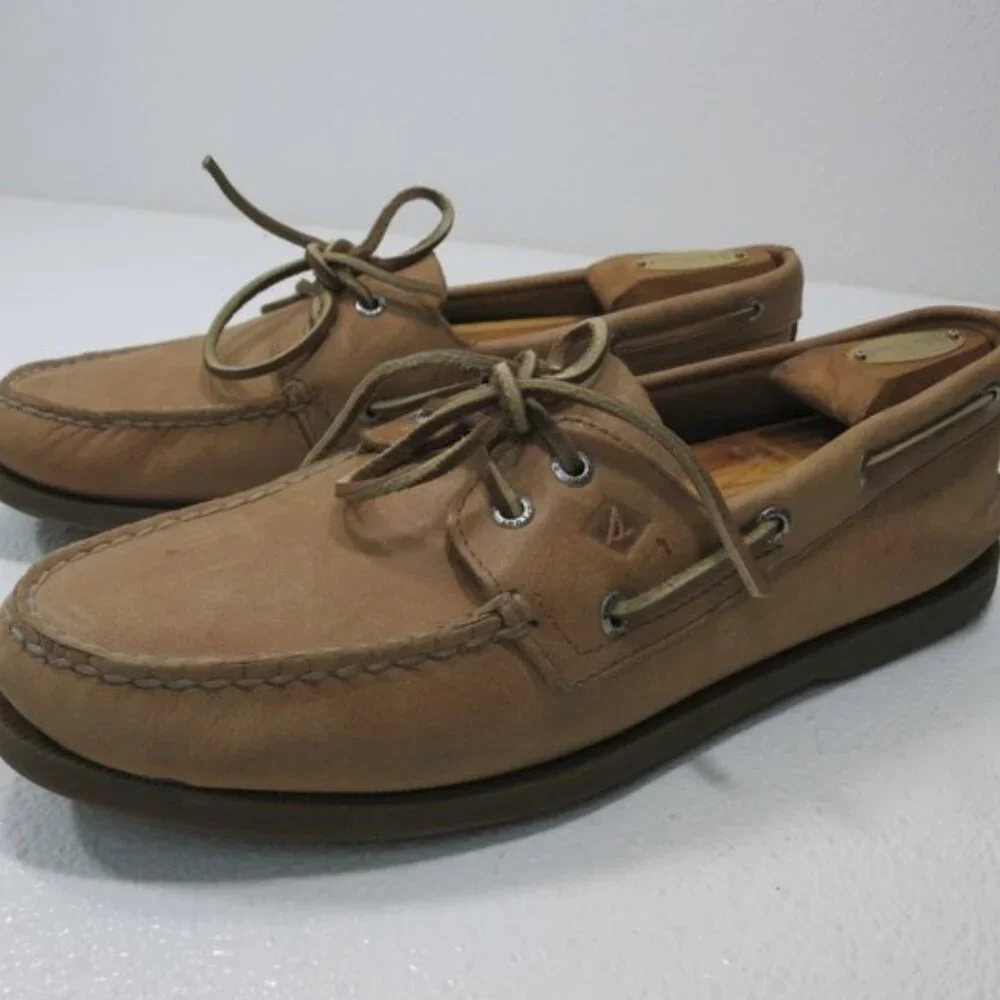 Sperry Oil Tanned Leather Deck Shoes Men's Casual Footwear Top-Sider Sz 10.5 M